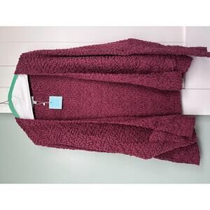 Hayden Los Angeles Maroon Cozy Knit Cardigan Sweater M/L NWT